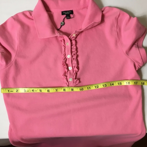 NWOT - NEW Talbots Polo Style Ruffle Front Dress - Picture 5 of 7